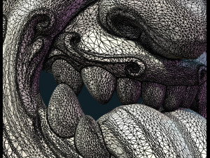 demon satyr mask Model Cetak 3D