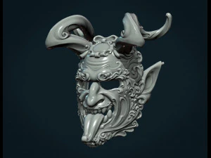 demon satyr mask 3D Print Model