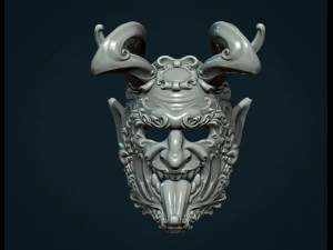 demon satyr mask 3D Print Model