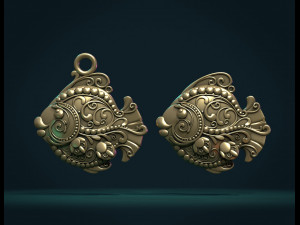 ornate fish 3Dプリントモデル