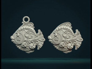 ornate fish 3Dプリントモデル