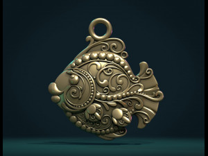 ornate fish 3D Print Model