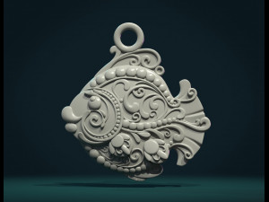 ornate fish 3Dプリントモデル