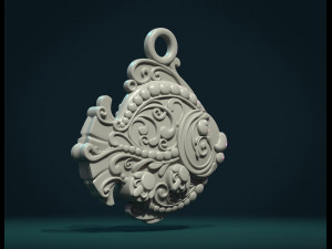 ornate fish 3Dプリントモデル