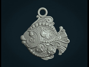 ornate fish 3Dプリントモデル