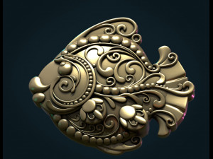 ornate fish 3Dプリントモデル