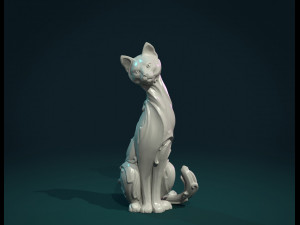 cat figurine 3D Print Model