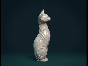cat figurine 3D Print Model