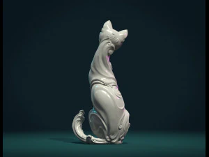 cat figurine 3D Print Model