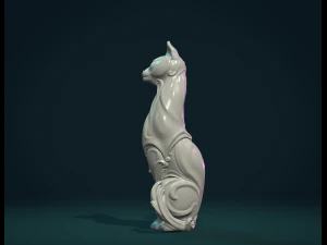 cat figurine 3D Print Model