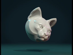 cat head Modelo de Impressão 3D