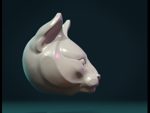 cat head Modelo de Impressão 3D