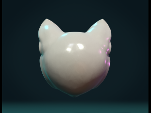 cat head Modelo de Impressão 3D