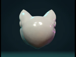 cat head 3D Print Model