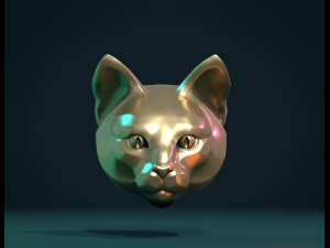 cat head Modelo de Impressão 3D