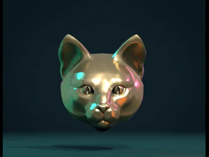 cat head 3D Print Model