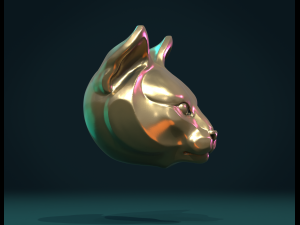 cat head Modelo de Impressão 3D