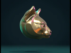 cat head 3D Print Model