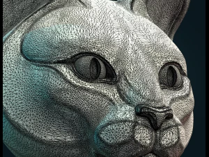 cat head 3D Print Model