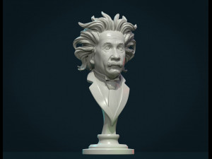 einstein bust 3D Print Model