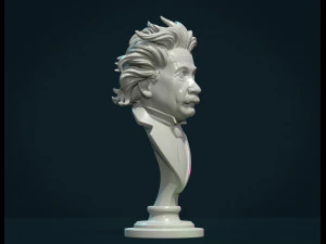 einstein bust 3D Print Model