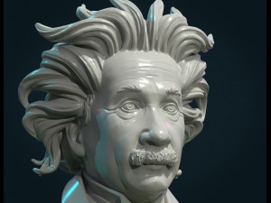 einstein bust 3D Print Model