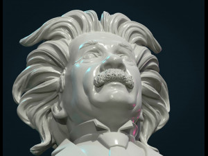 einstein bust 3D Print Model