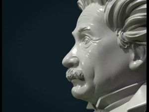einstein bust 3D Print Model