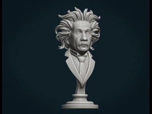 einstein bust 3D Print Model