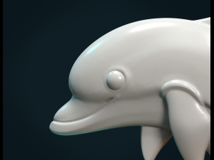 dolphin relief Modello di stampa 3D