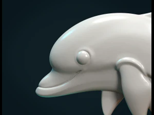 dolphin relief 3D Print Model