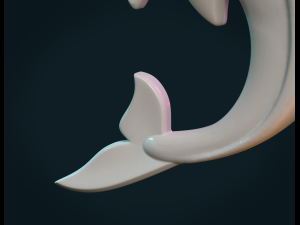 dolphin relief Modello di stampa 3D