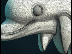 dolphin relief Modello di stampa 3D