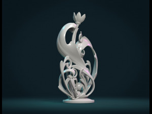 scroll plant sculpture Model do druku 3D