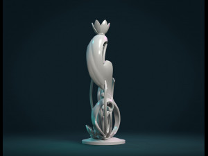 scroll plant sculpture Model do druku 3D