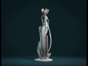 scroll plant sculpture Model do druku 3D