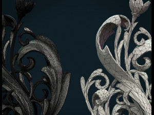 scroll plant sculpture Model do druku 3D