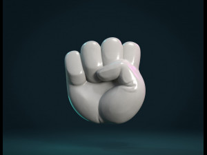 fist hand relief 3D Принт Модель