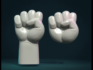 fist hand relief 3D Print Model