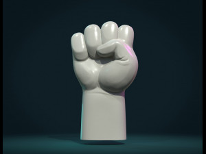 fist hand relief 3D Принт Модель