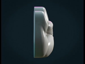 fist hand relief 3D Принт Модель