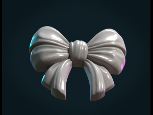 bow ribbon relief Modelo de Impressão 3D