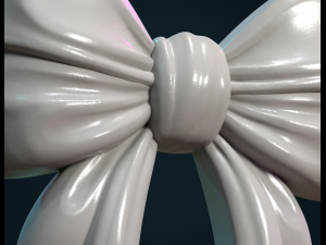 bow ribbon relief Modelo de Impressão 3D