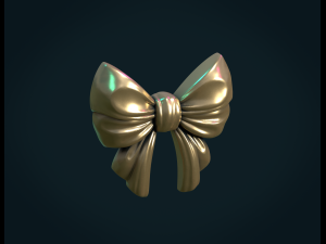 bow ribbon relief Modelo de Impressão 3D