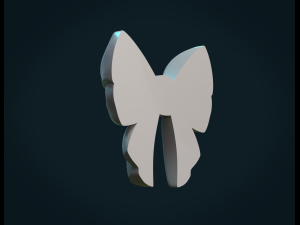 bow ribbon relief Modelo de Impressão 3D