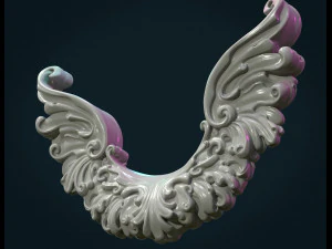 scroll wings 3D Print Model