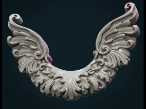 scroll wings Modèles 3D en vedette