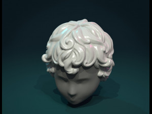 curly hair i 3D Принт Модель