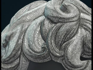 cabelo cacheado eu Modelo de Impressão 3D
