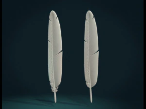 printable feather 3D Print Model